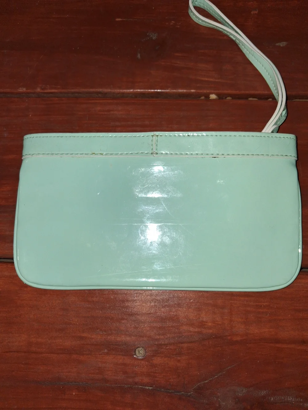 kate spade Mint Green Patent Leather Wristlet Clutch